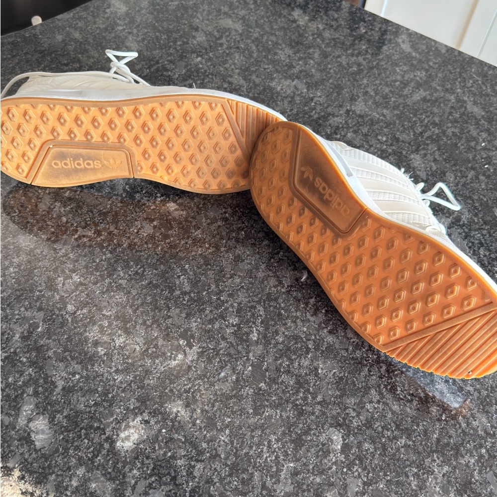 WORN ONE TIME - Adidas White Sneaker - Men’s 10.5 - Picture 6 of 7